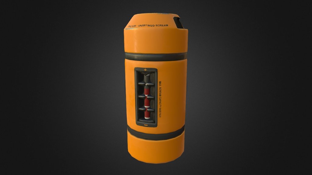 Scream Canister from Monsters Inc.  - Disney Canister - Download Free 3D model by beach_54 3d model