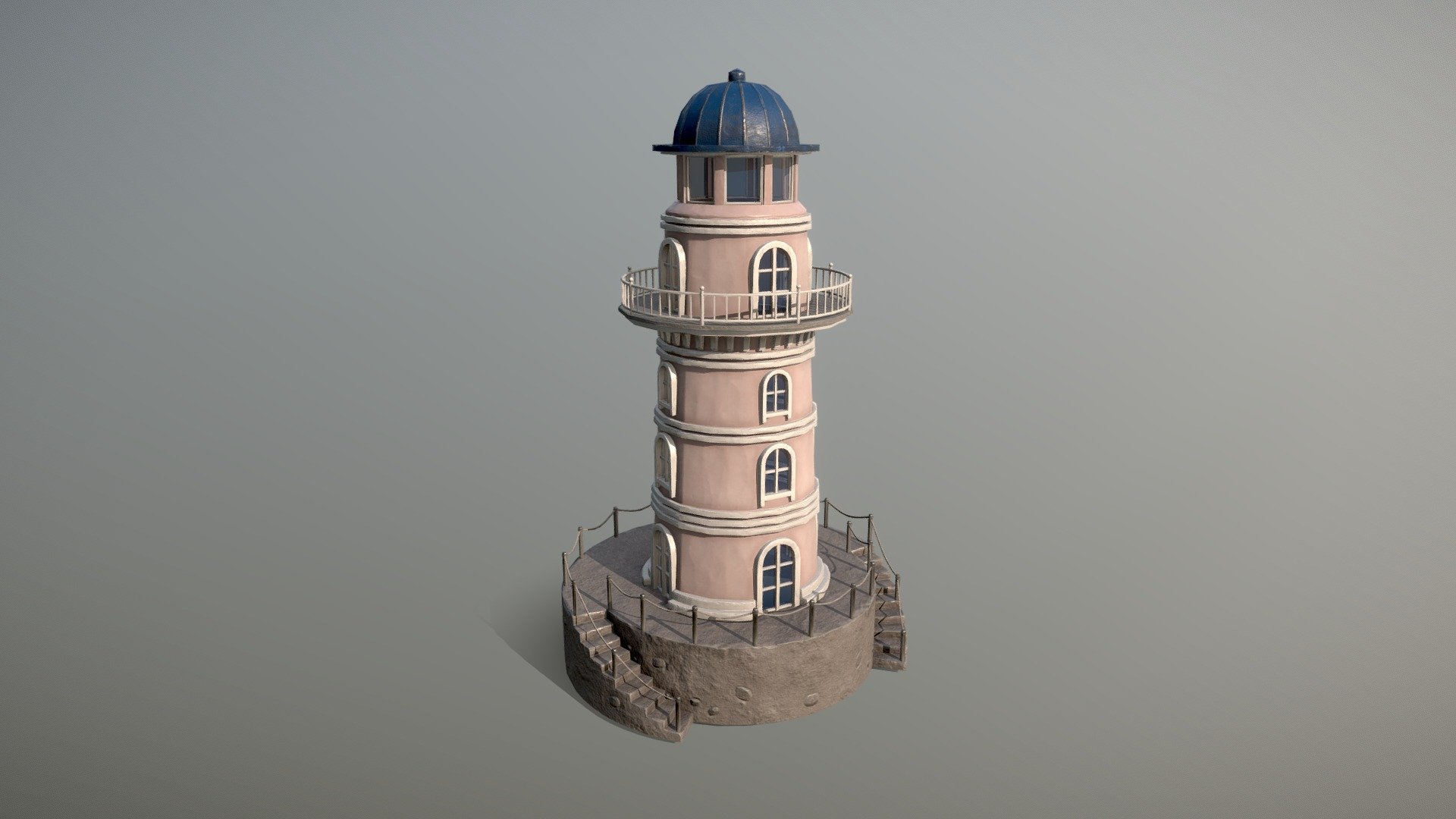 low poly model
 - lighthouse - Download Free 3D model by Lora (@Lora_o) 3d model