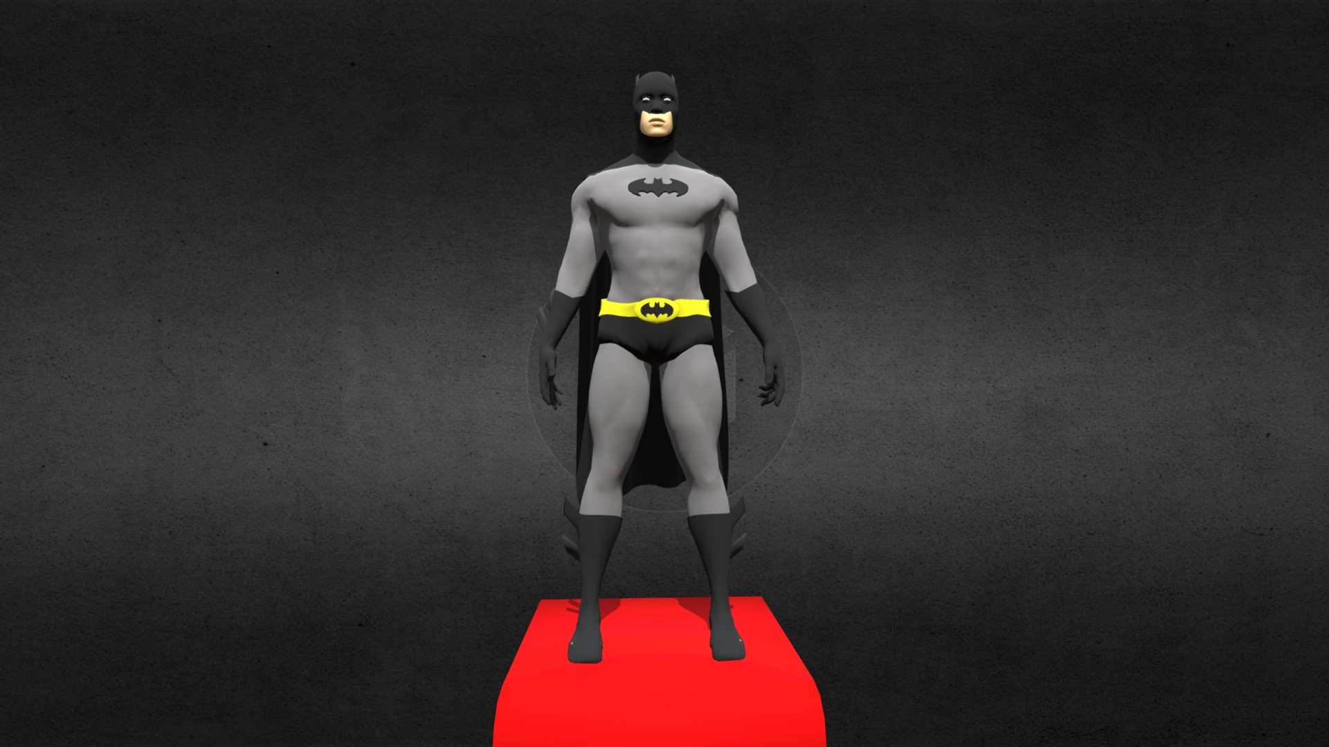 Batman Cartoon echo en blender con tableta wacom intuos - Batman Cartoon - Download Free 3D model by JMCerezo 3d model