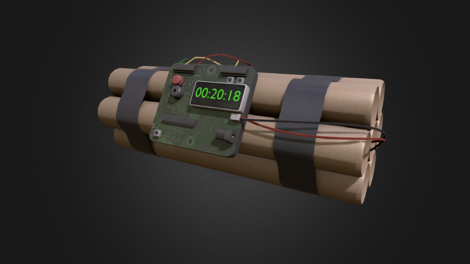Here is another bomb i created, it took meh 2.5 hours but was worth it, Anyways hope you like it :P 3d model