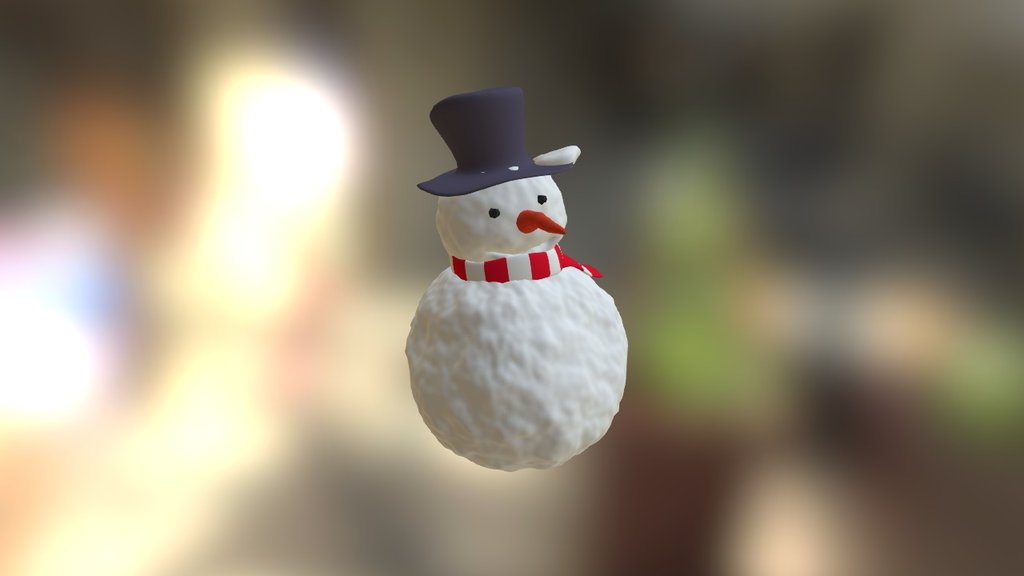 Snowman - 3D model by ppsm 3d model