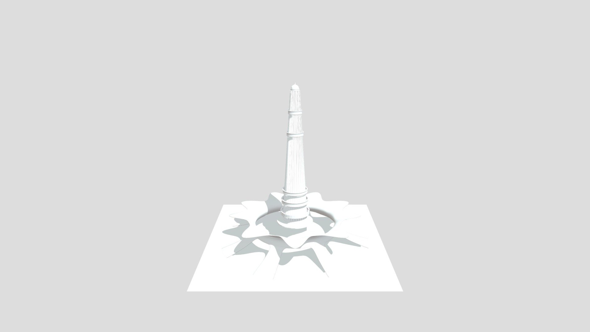 Minar E Pakistan New - 3D model by khanimuk 3d model
