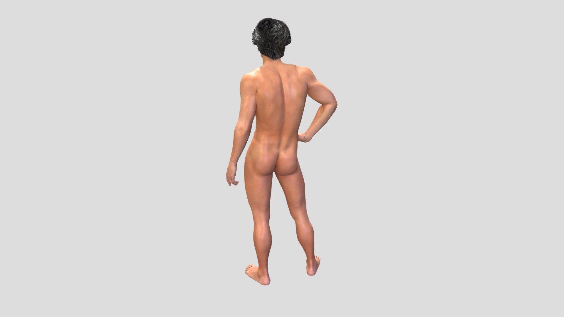 3D Model for figure sculpting class - Male Nude - Download Free 3D model by cdwhite 3d model