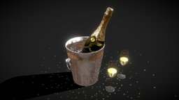 Champagne with glasses