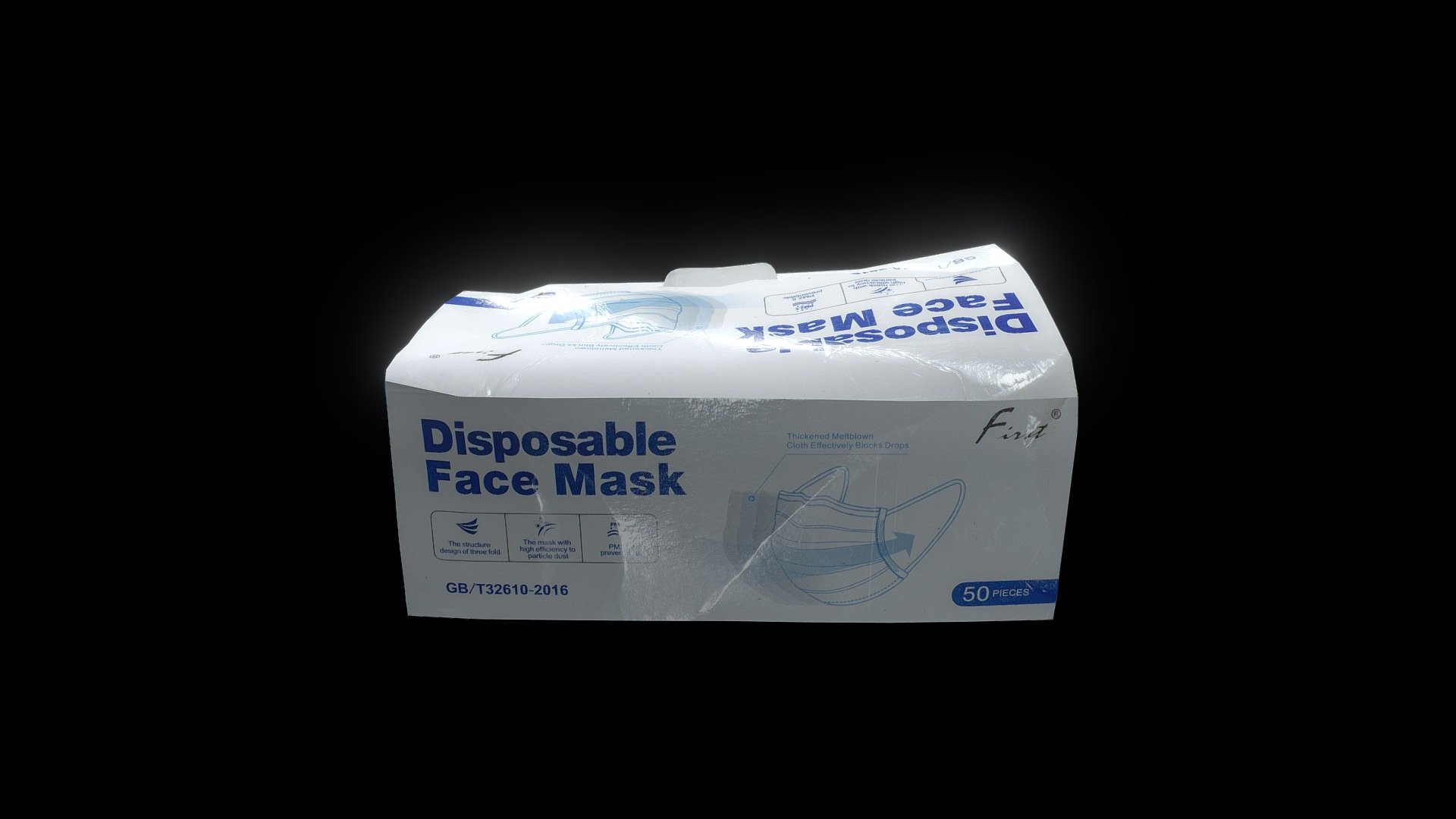Face mask box - Download Free 3D model by marceligadalski 3d model