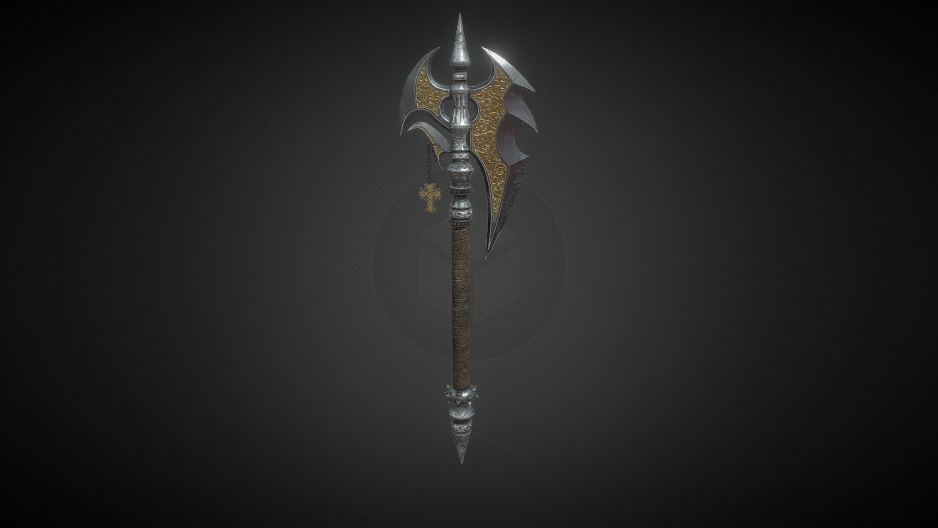 Battle Axe made in Blender and Textured in Substance 3D Painter. The model has a poly count of 3,810 and a 4K texture set. You can contact me for the 2K texture set 3d model