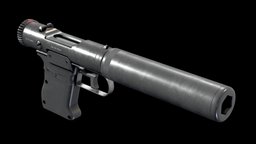 B&T VP9 revolver, supressor, pistol, bt, vp9, supressed, weapon, military, gun