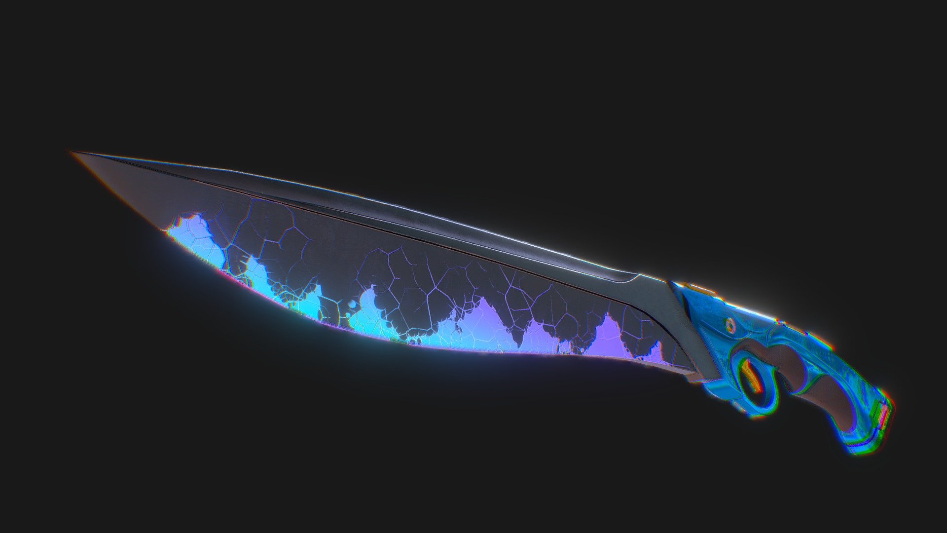 Model of an energy blade i made in my free time.

7.8k triangles + 2k textures with AO map, chamfered with normal map. Completely free to download.

Made with Blender + Substance Painter 3d model