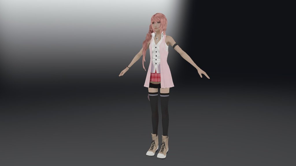 Sarah Final fantasy XIII - 3D model by Shadow (@andres20102008) 3d model