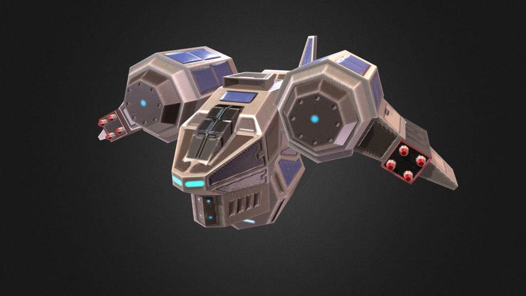 Model exported from Unity Engine.  Inspired by Starcraft 2 this model is ideal for use in rts type games 3d model