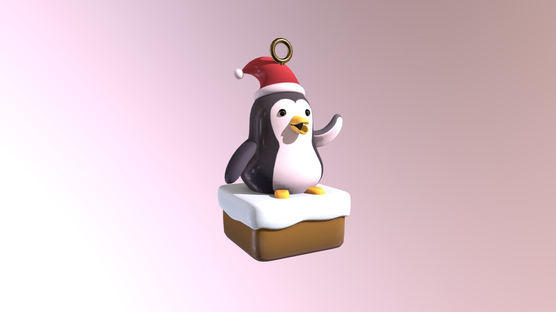 OaW#008 - Christmas Penguin - 3D model by alekmor 3d model