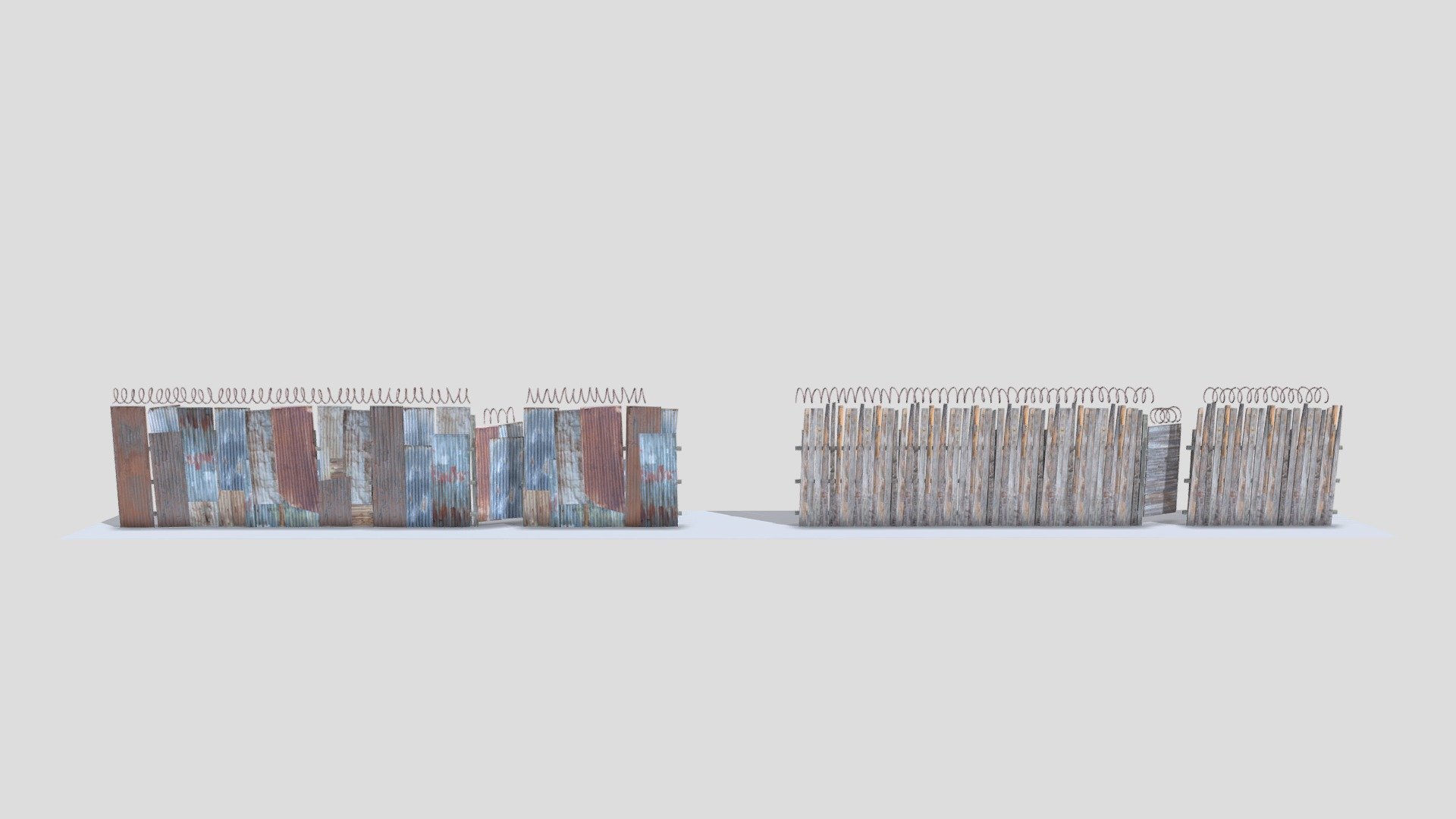 Fence PA 01 Draft Demo - Download Free 3D model by de_morgan 3d model