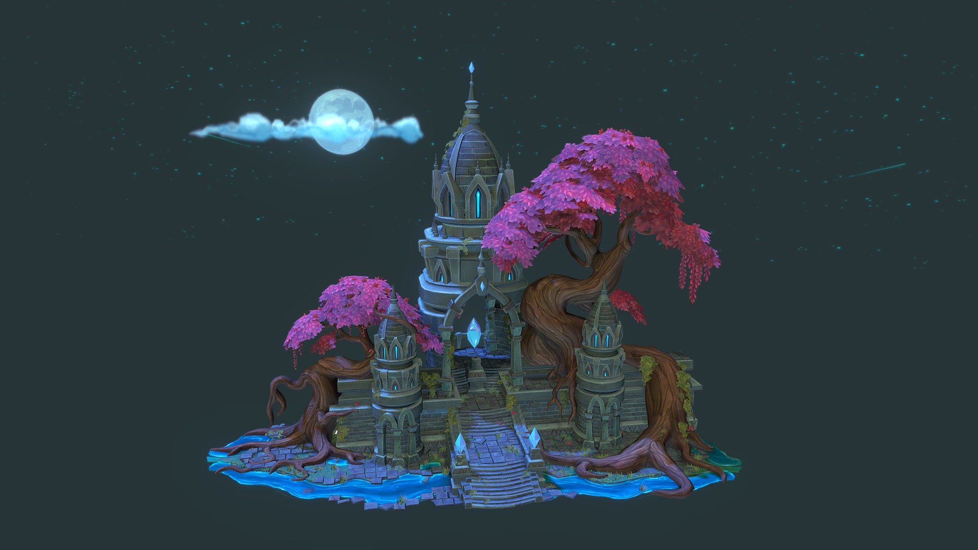 Finally my Ancient Temple is up on Sketchfab too! Finished this bigger personal project in December. Tried my best to get it as close as possible to my final renders. Based on Grey Cat's concept Art: https://www.artstation.com/artwork/9yOLo
More breakdowns on Artstation! https://www.artstation.com/artwork/A9l3Ye - Ancient Temple - 3D model by Curlscurly 3d model