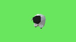 Low-poly sheep