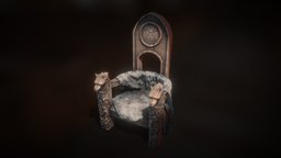 Medieval Kings Throne assets, viking, medieval, throne, celtic, furniture, scandinavian, king, realistic, unreal-engine, game-asset, game-model, low-poly, pbr, chair, stylized, environment