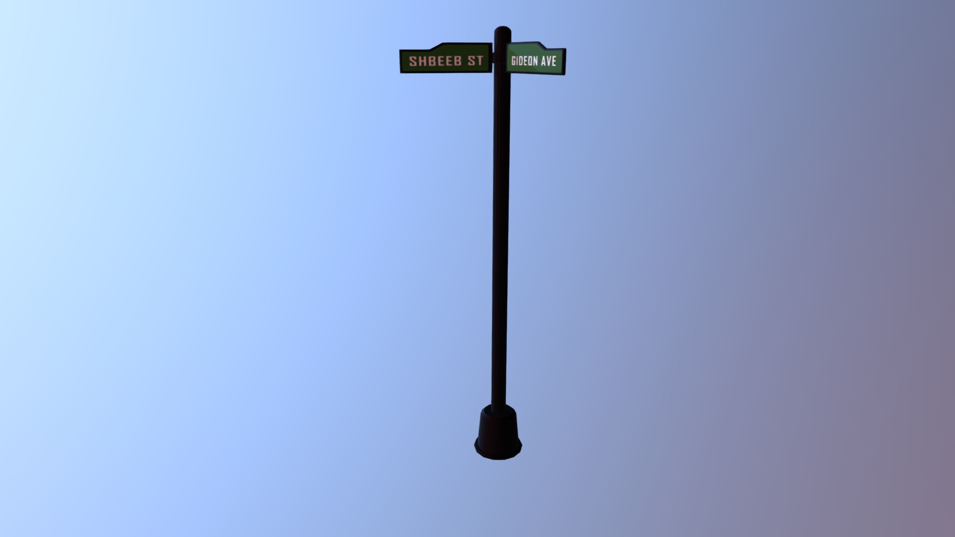 Street Sign - 3D model by LMG25 3d model