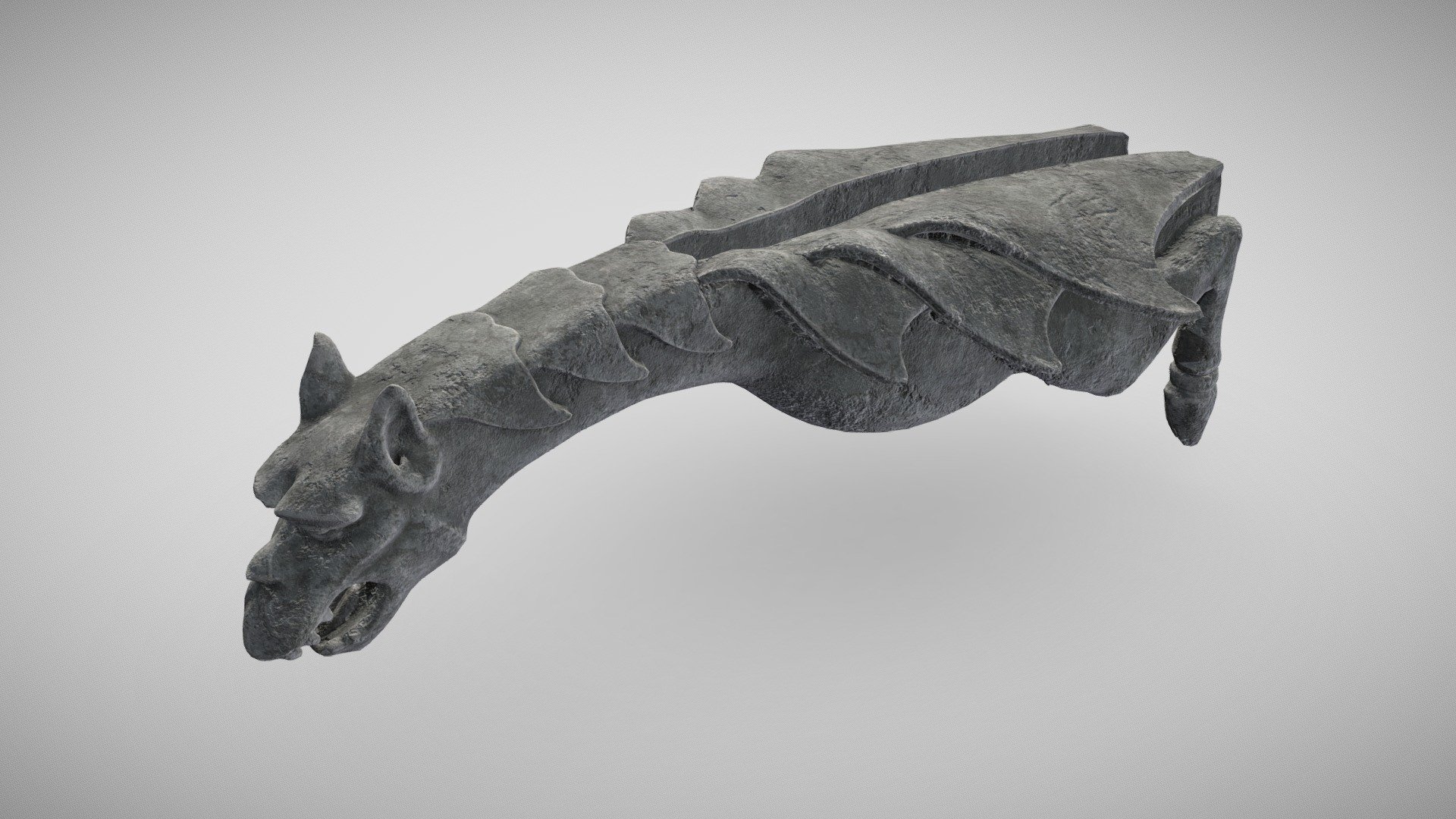 Original design of a gothic-style waterspout gargoyle. Based on real-life references, this model was created using:




ZBrush for initial high-poly sculpting

Blender for retopology and UV unwrapping

Substance 3D Painter for baking and texturing

Technical specs:




Low poly count for use in game engine / VR environments

4K textures (4096 x 4096) in png format
 - Waterspout Gargoyle "Fell Mount" - Buy Royalty Free 3D model by pack&fi (@packetfi) 3d model