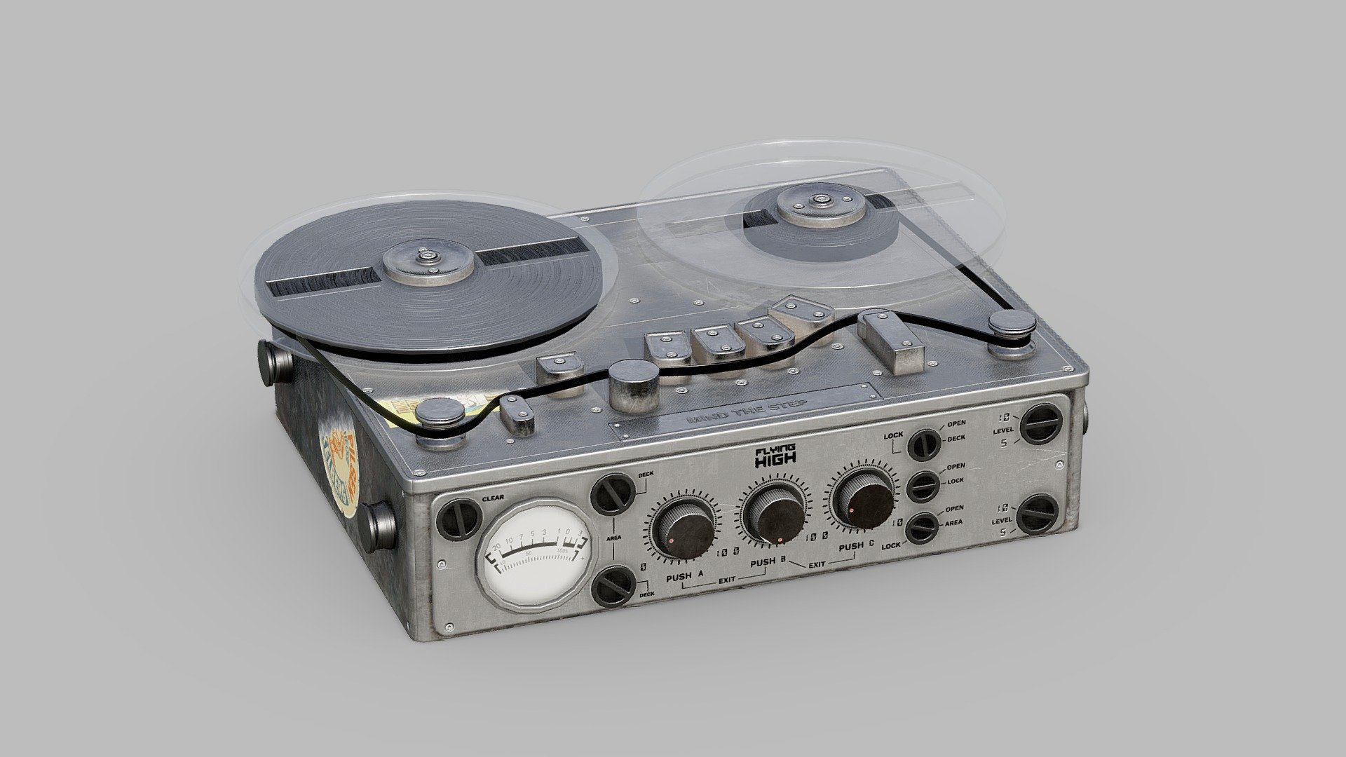 Free download：www.freepoly.org - Old Recorder-Freepoly.org - Download Free 3D model by Freepoly.org (@blackrray) 3d model