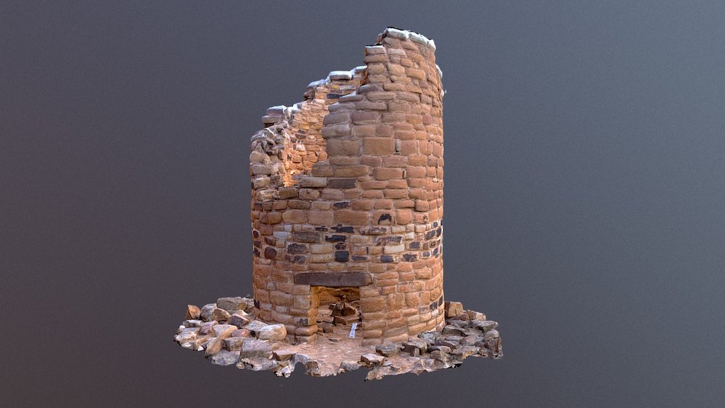 An Ancestral Puebloan tower in Colorado - Puebloan Tower - Download Free 3D model by rpaylor 3d model