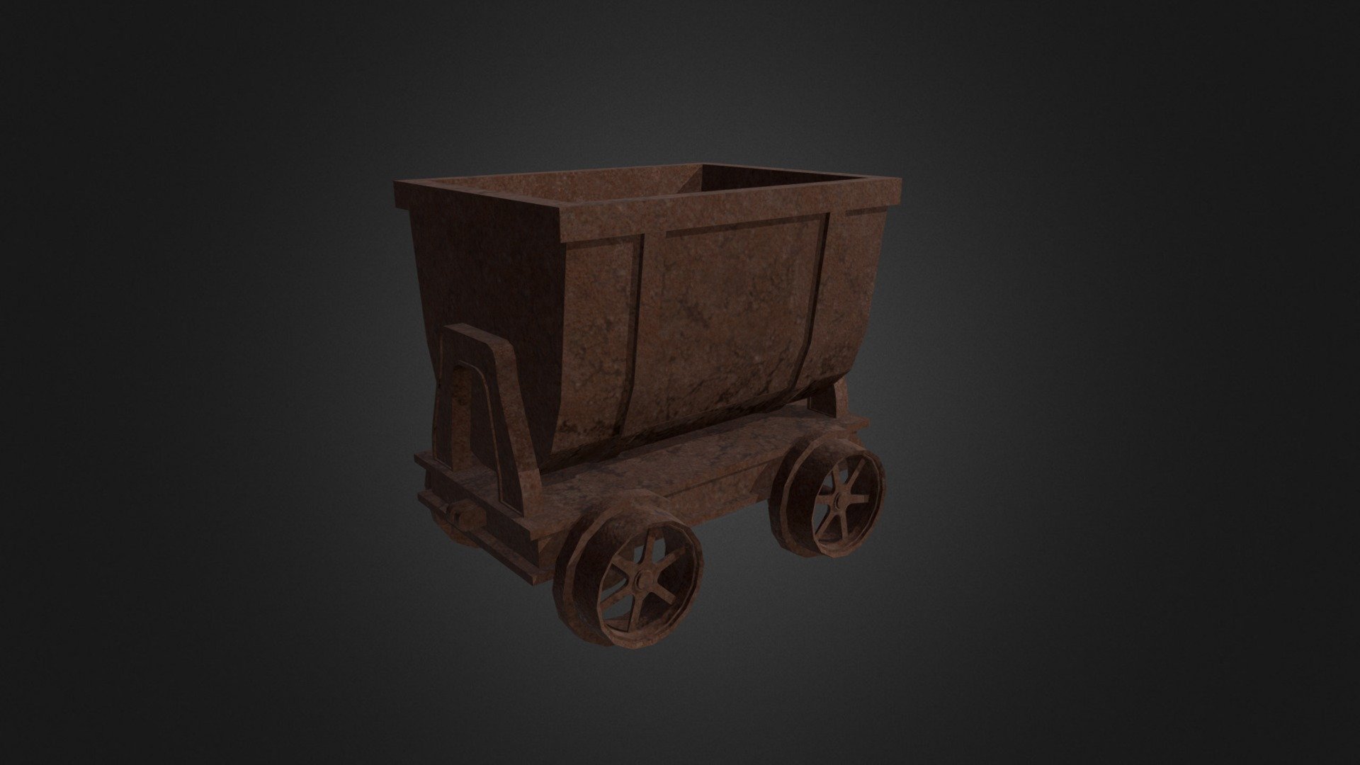 Here lies a basic Mine Cart i created; not much but hope you find use for it. :D I tried to create some animations for it but didn't know what else to do 3d model