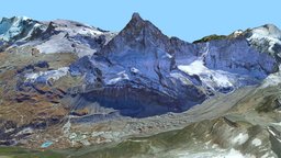 Matterhorn mountain (Mount Cervinia) Switzerland alps, mountain, maquette, print, monte, tourism, peak, switzerland, cervino, matterhorn, cervin, modeling, 3d, model, cervinia