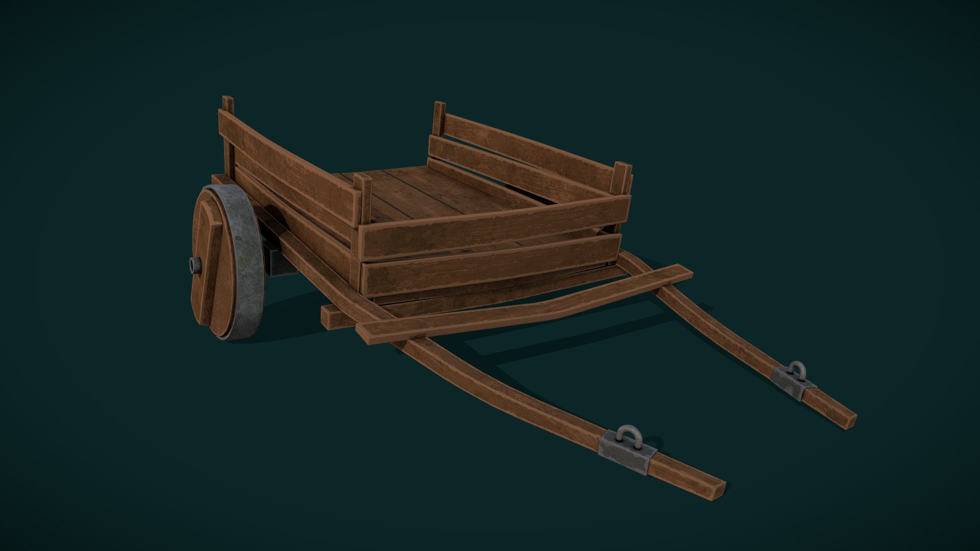 Stylized Wagon with 2K texture - Stylized Wagon - Download Free 3D model by Dmitriy Baturinets (@Baturinets) 3d model