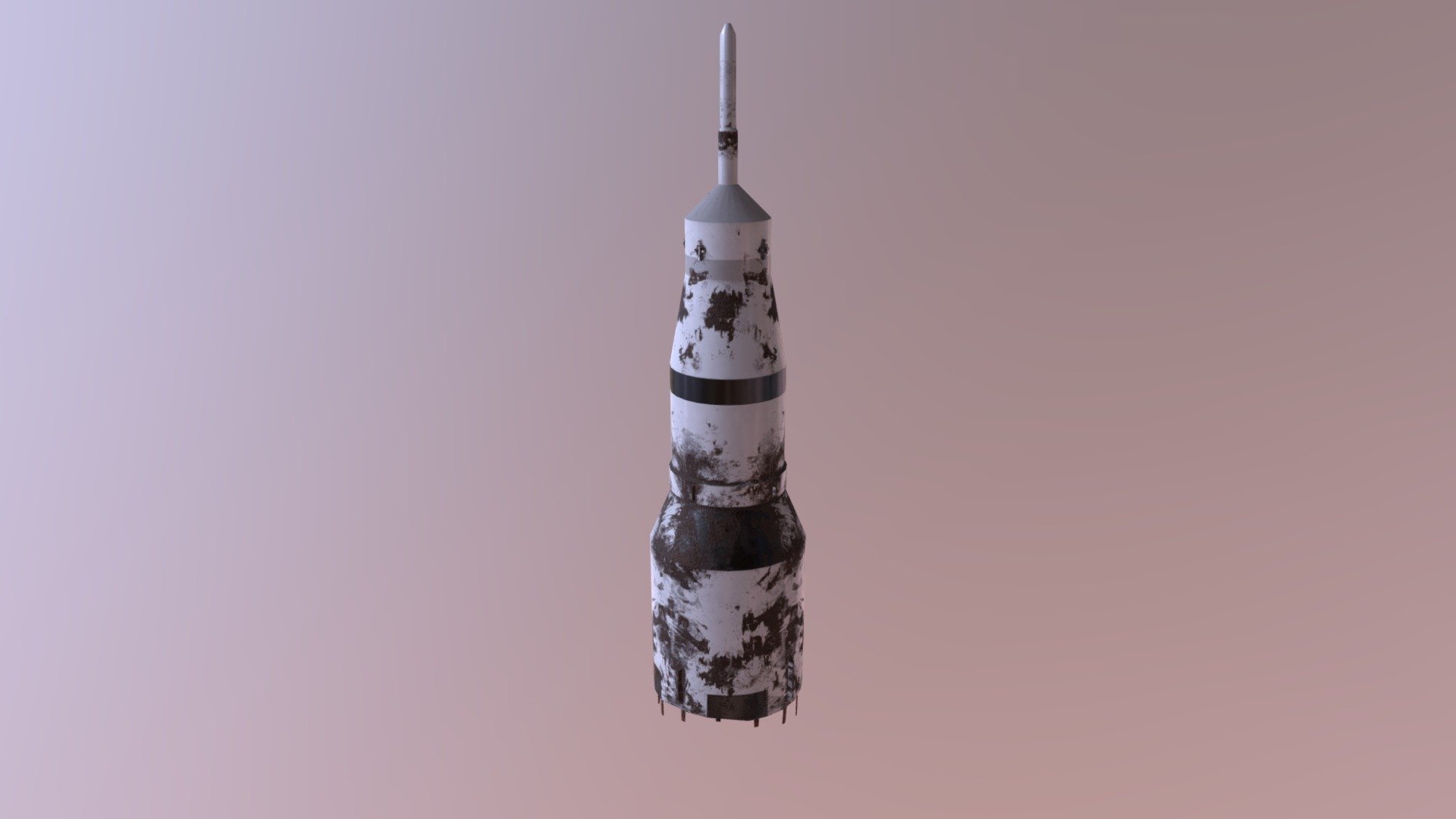 In this version of Earth, the saturn V was made as an attempt to reach the Destination of a mighty pilgrimage, however when it failt it was tossed into the sea, left to corrode in the water 3d model