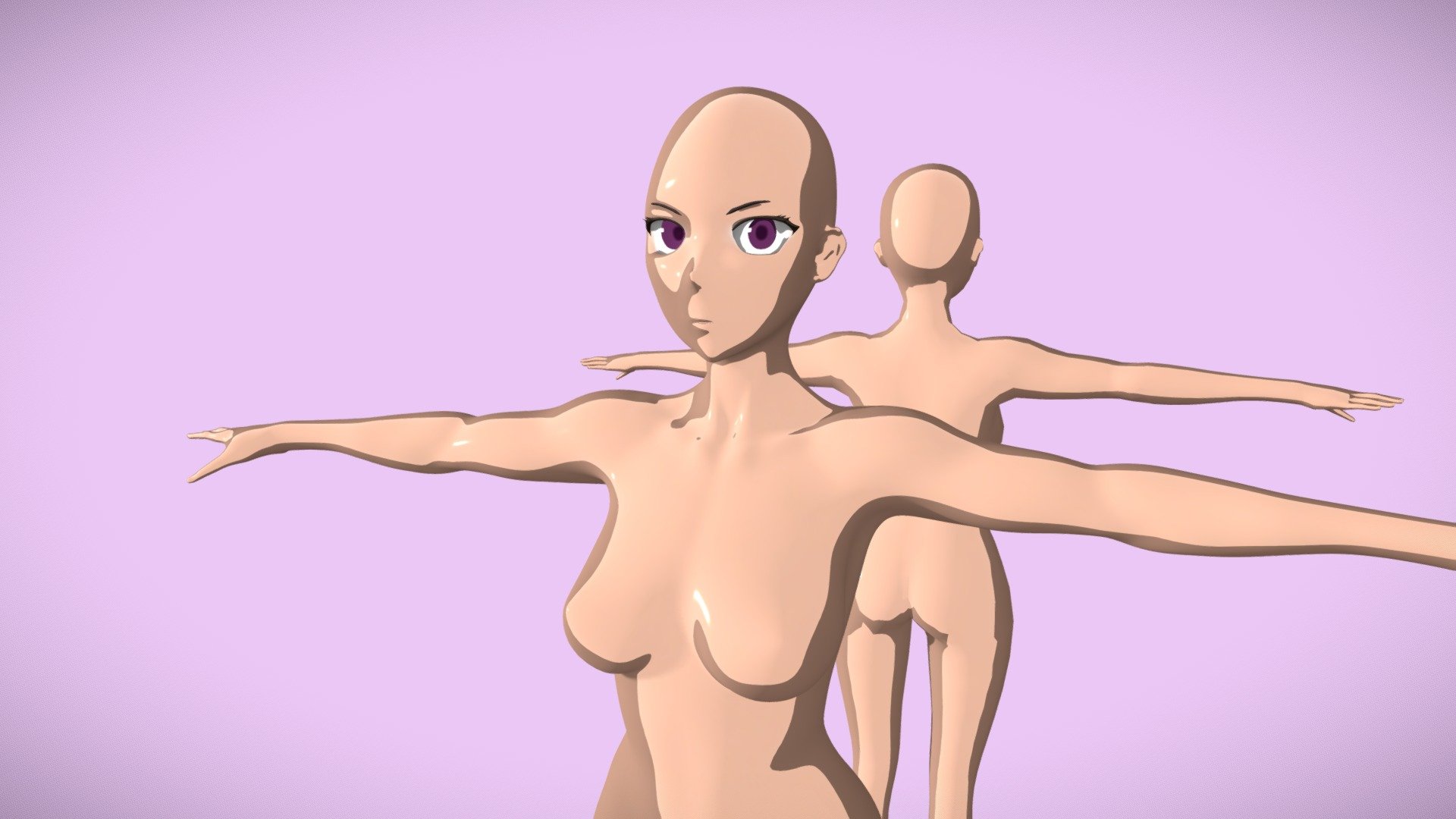 Base model for Anime Female Characters including Low-poly &amp; High-poly version in .obj and .fbx  format  with animation-ready topology 

Enjoy!! :) - Anime Female T-pose Base : Animation-ready Topo - Buy Royalty Free 3D model by Thammatorn Hirantiaranakul (@dragon_Lorcl) 3d model