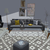 Scandinavian Living Room visualization, scandinavian, architecture, blender, design, house, cycles, interior, blender-cycles
