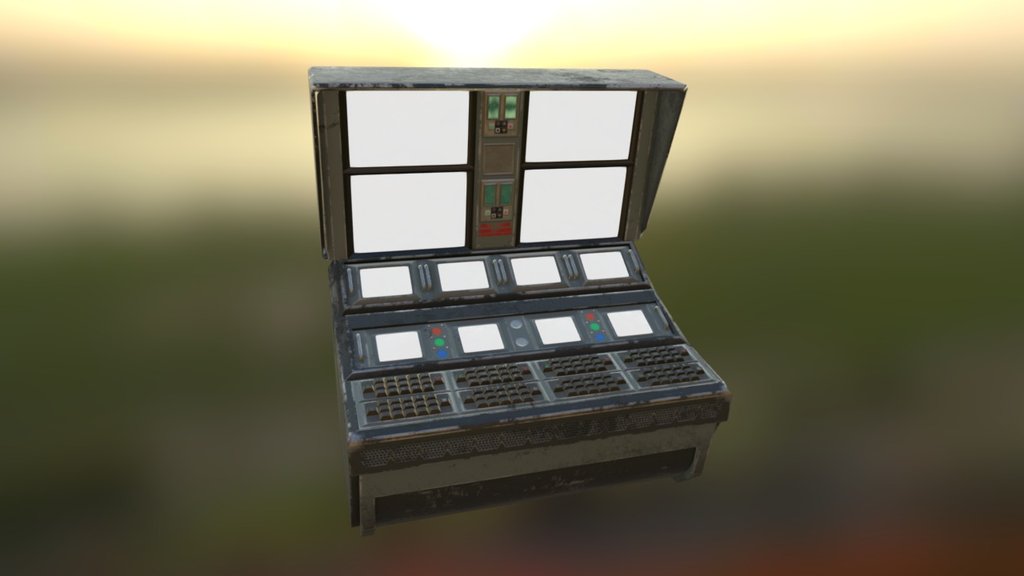 The Complex, main computer from the control room 3d model