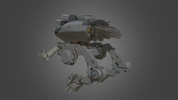 model525(changed the color slightly.) silo, substance, 3d-coat, weapons, hardsurface