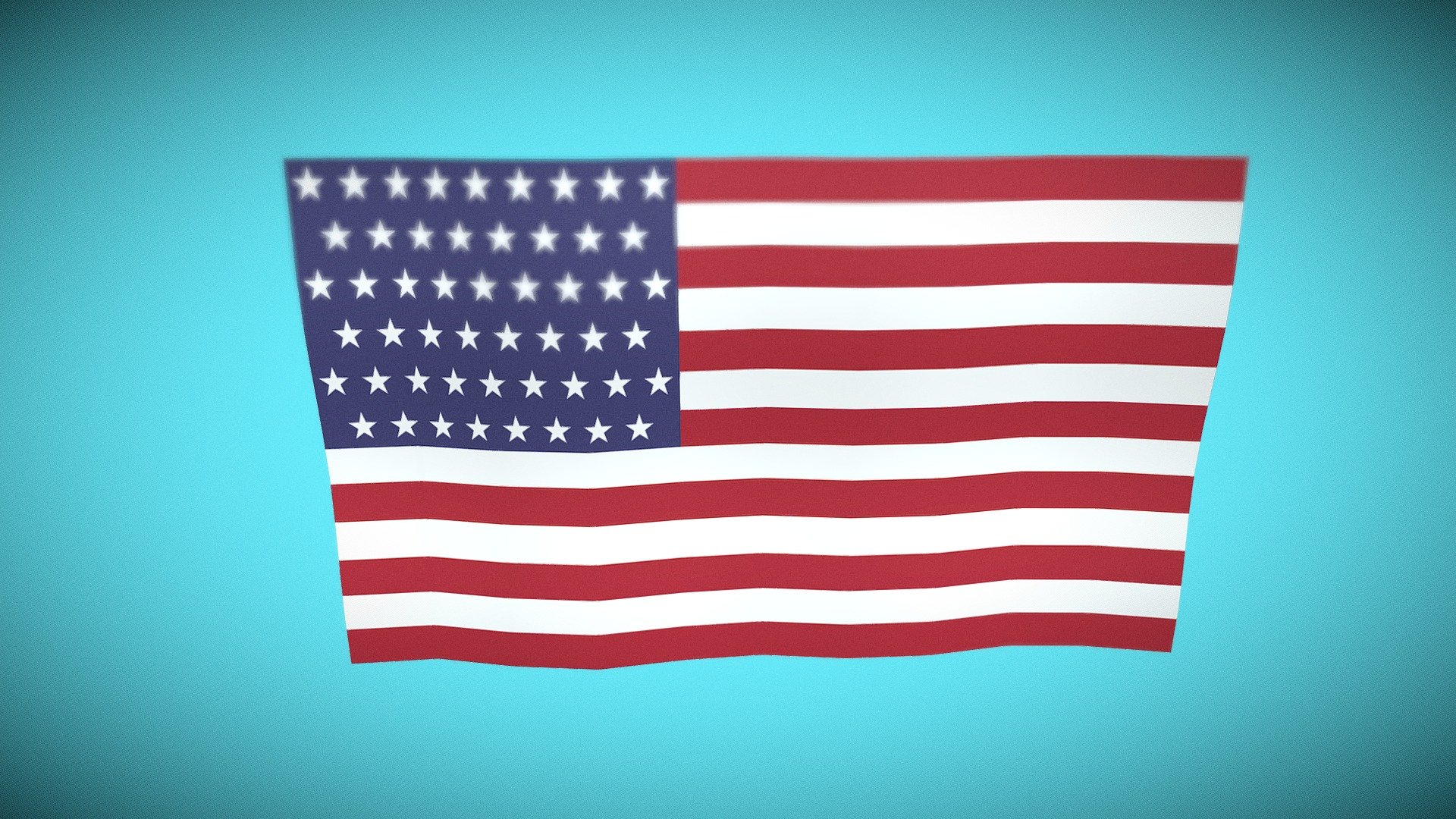 I created a simple animated moving American flag using Cinema 4D. Enjoy :) - Moving American Flag - Download Free 3D model by Designed By Jonathan (@designedbyjonathan) 3d model
