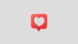 Symbol008 Heart Message symbol, red, like, chat, heart, balloon, shape, valentine, love, icon, bubble, print, box, favorite, social, talk, emoji, message, various, abstract, noai