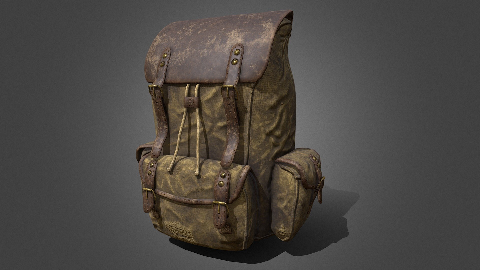 Tried to make a realistic-looking backpack that was lowpoly enough to work as a game asset.

Modelled in Blender, sculped in Zbrush and textured in Substance Painter 3d model