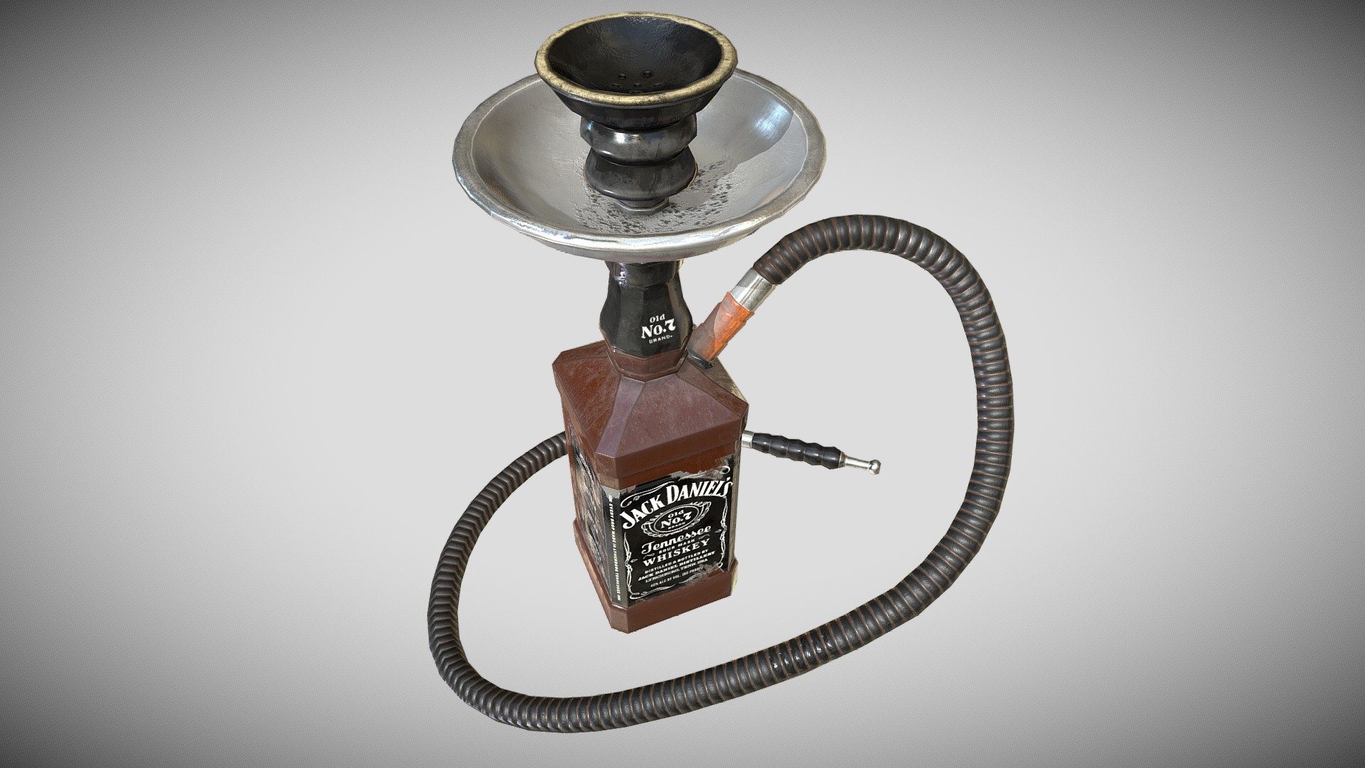 One of the Low Poly Meshes that i created for Company Training - Jack Daniel's Shisha - 3D model by Aruto 3d model