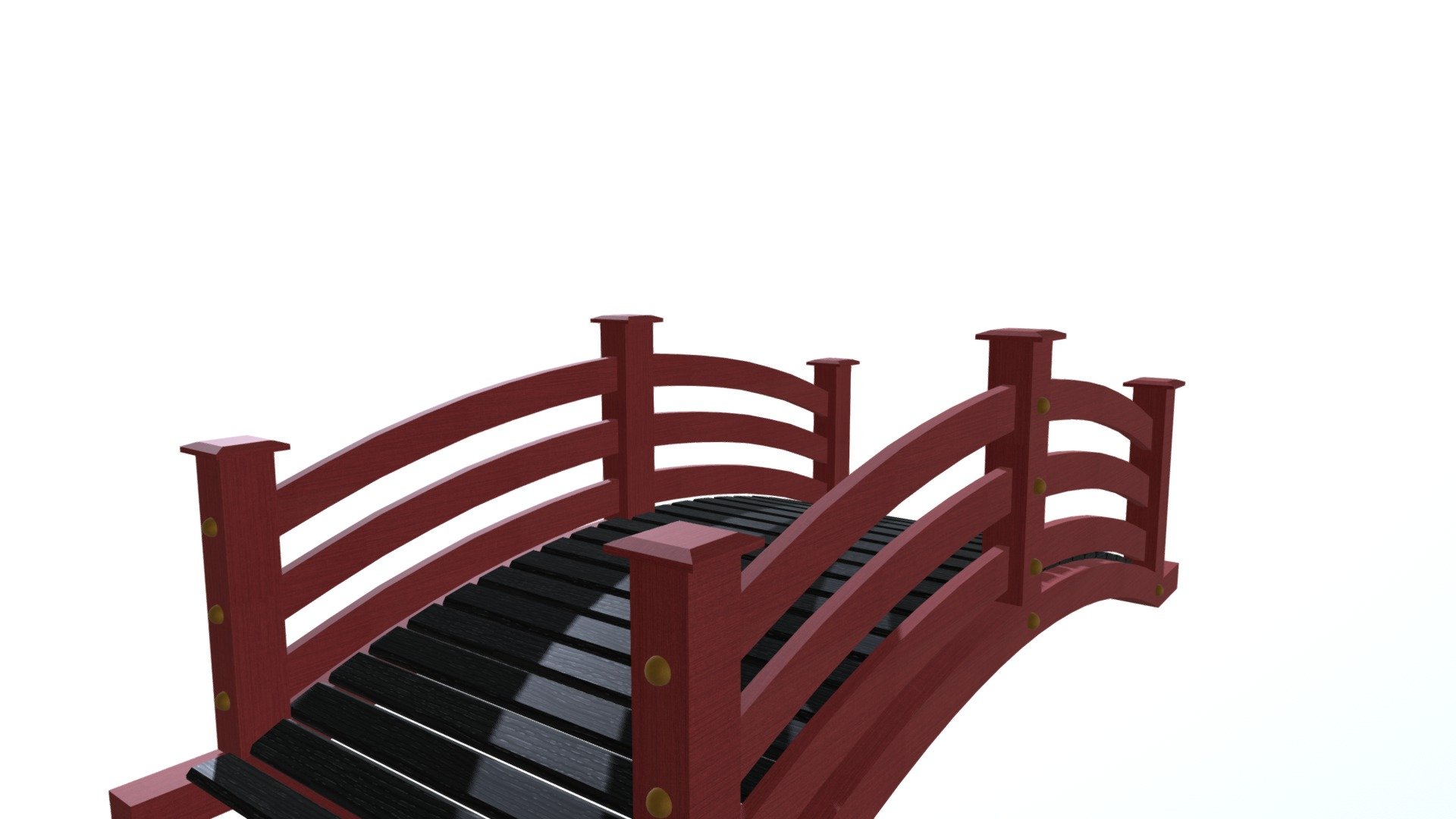 Japanese Garden Bridge - 3D model by Jordan Mcvicker (@Mcvicker) 3d model