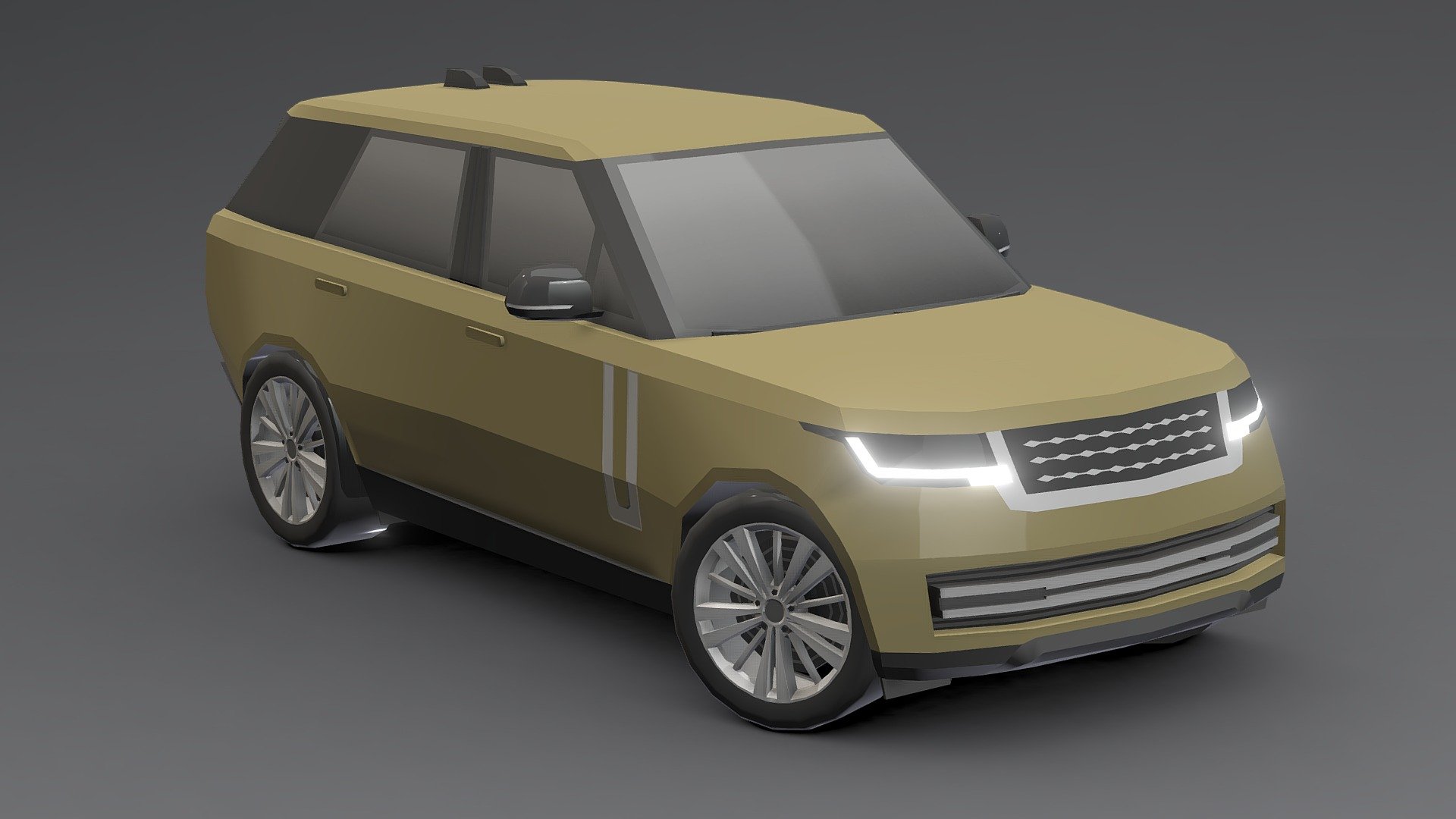 Range Rover 2023 Low-poly 3D.





You can use these models in any game and project.




This model is made with order and precision.




The color of the body and wheels can be changed.




Separated parts (body. wheel).




Very low poly.




Average poly count: 9/000 Tris.




Texture size: 128/256 (PNG).




Number of textures: 2.




Number of materials: 2.




format: fbx, obj, 3d max.




 - Range Rover 2023 Low-poly 3D - Buy Royalty Free 3D model by Sidra (@Sidramax) 3d model