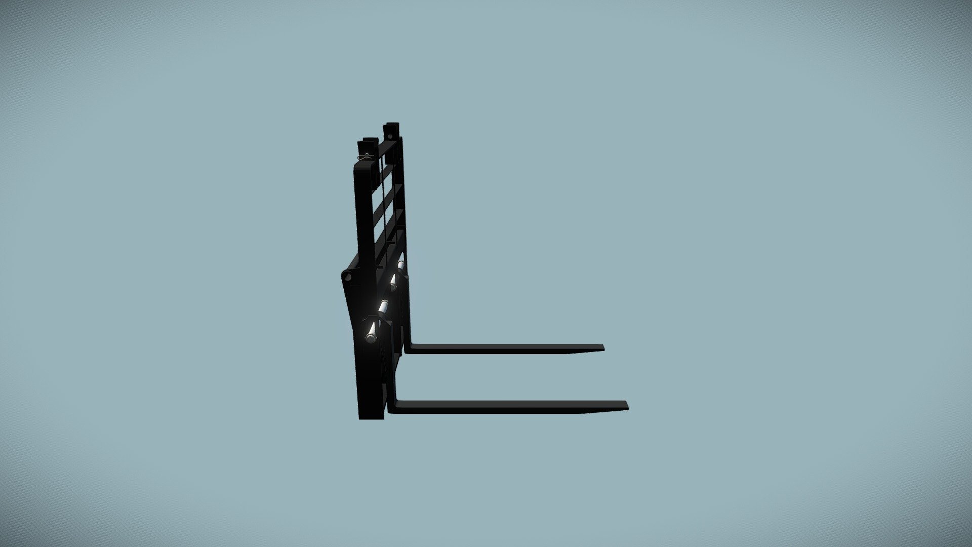 Fork attachment for loader - Pallet Fork - 3D model by jeant408 3d model