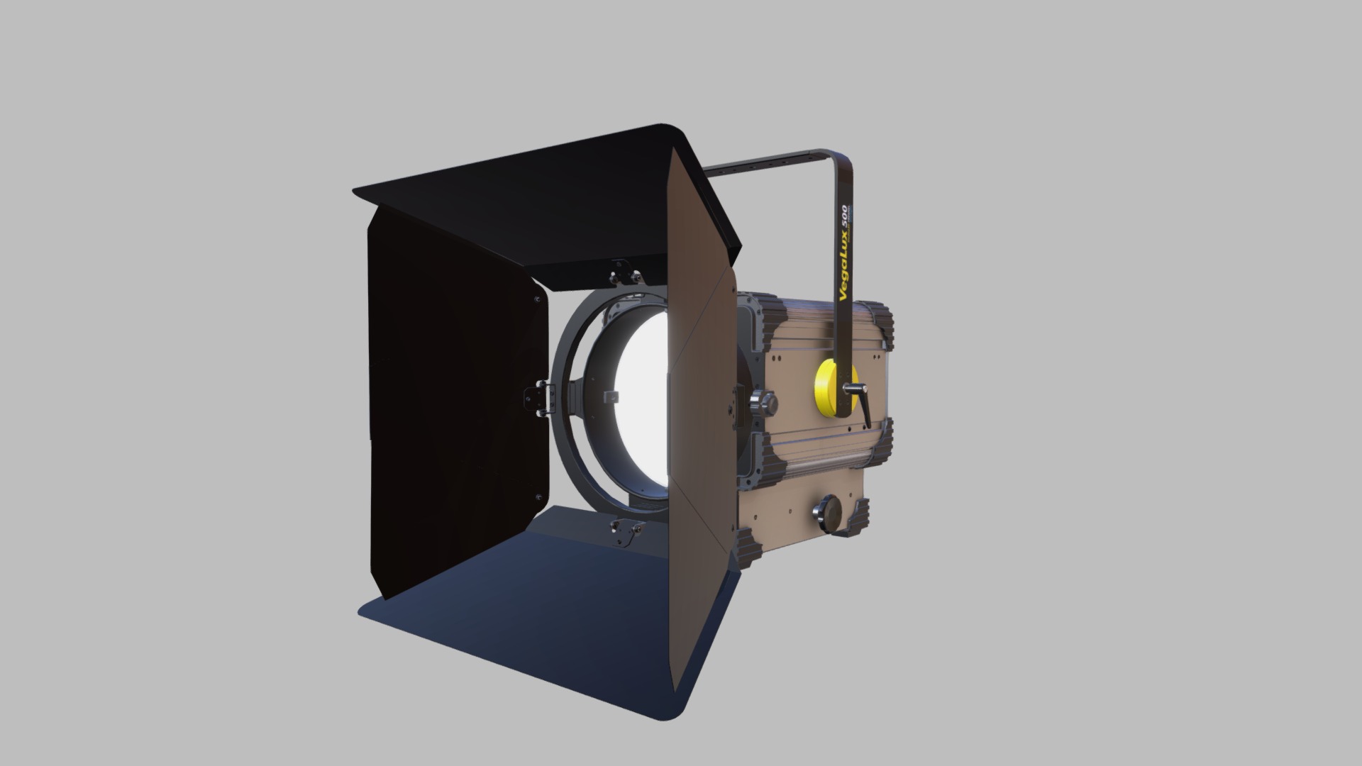 VEGALUX 500 StudioLED FRESNEL Big 5K Daylight and Tungsten Models are available - VEGALUX 500 StudioLED FRESNEL Big 5K - 3D model by FLUOTEC 3d model
