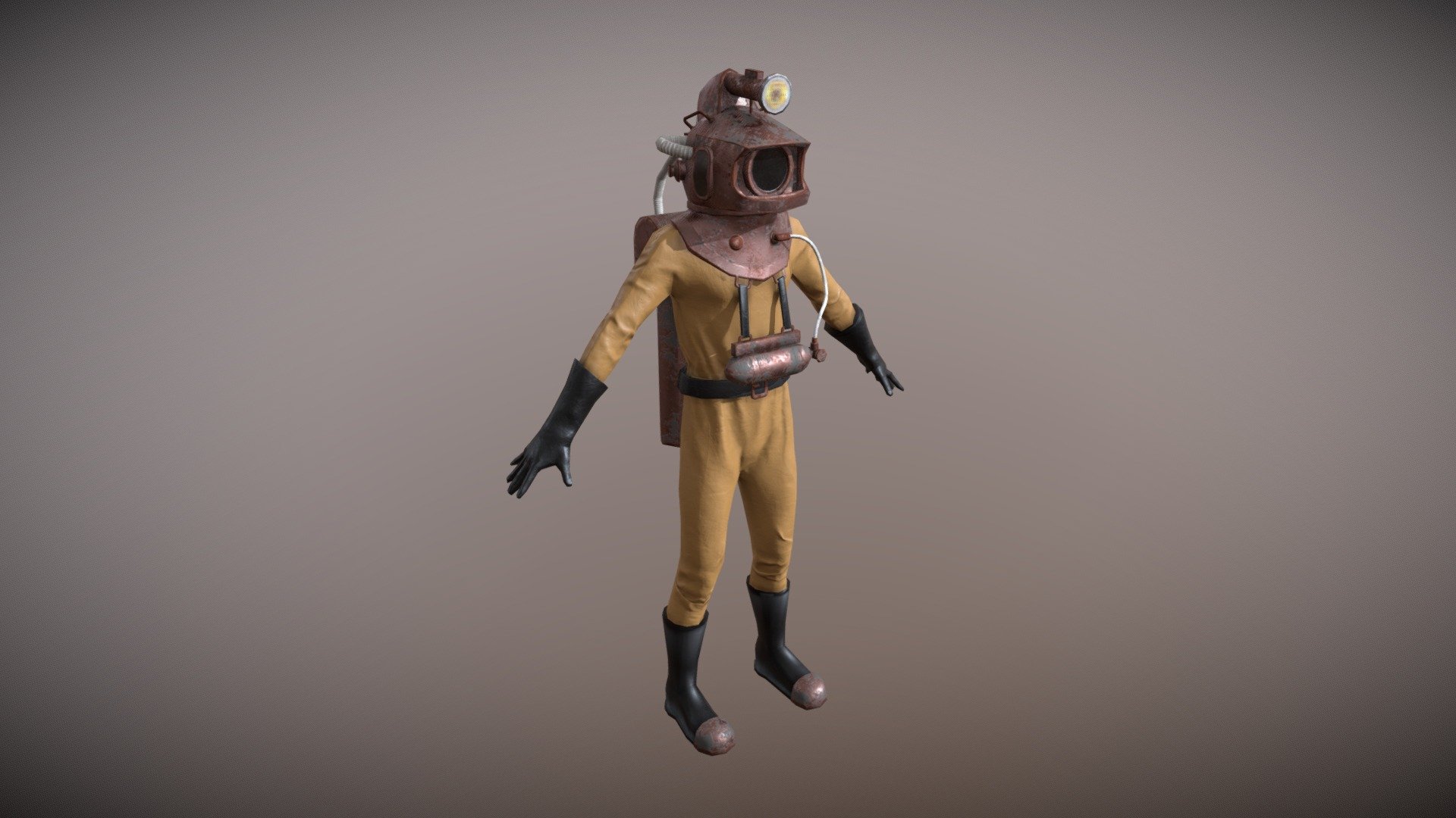 Diver from the Magic Kingdom attraction 20,000 Leagues Under the Sea 3d model