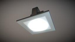 Low-Poly Ceiling Lamp 3 lamp, security, game-ready, blender-3d, gas-station, vis-all-3d, 3dhaupt, software-service-john-gmbh, low-poly