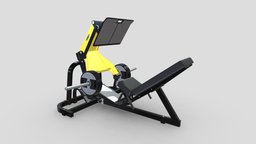 Technogym Plate Loaded Leg Press bike, room, cross, plate, set, fitness, gym, equipment, vr, ar, exercise, treadmill, training, machine, fit, loaded, weight, workout, pure, weightlifting, strength, elliptical, 3d, sport, gyms, treadmills