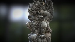 Bali-statue-016 bali, statue, photoscan, photogrammetry, 3dsmax, 3dsmaxpublisher