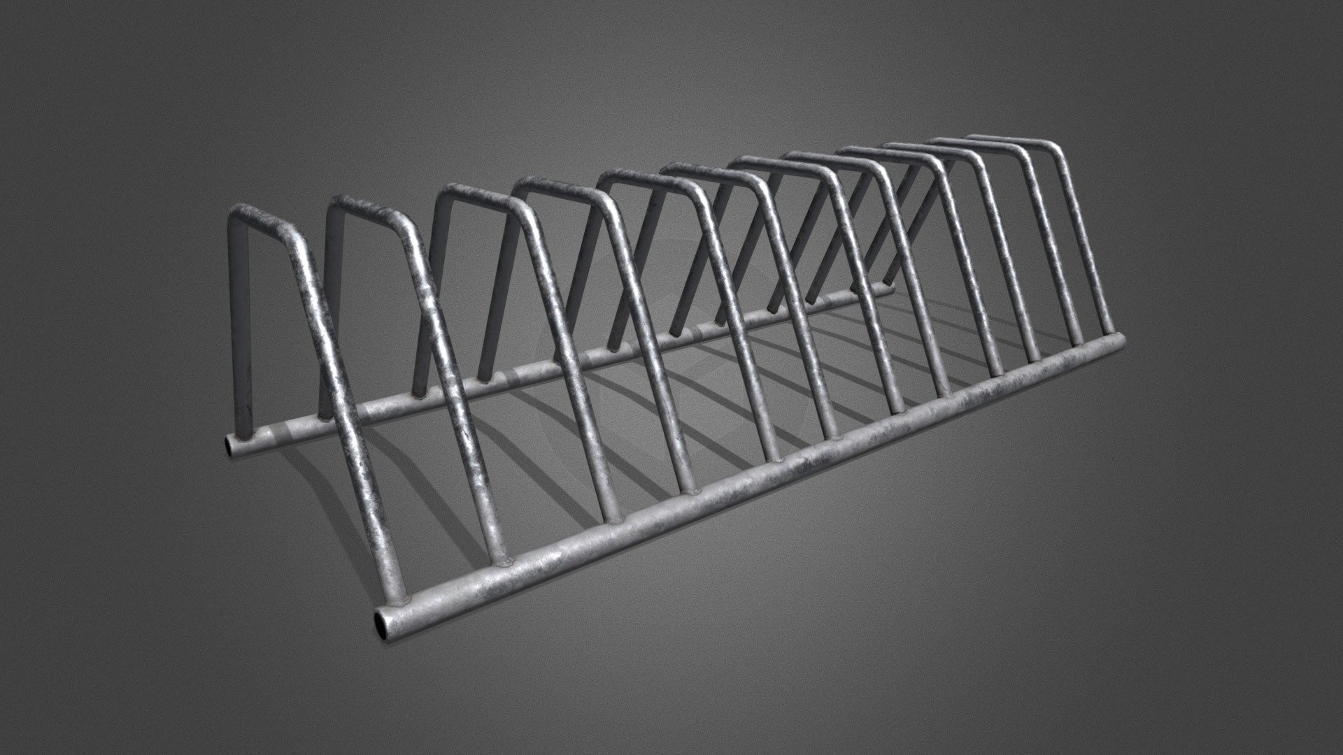 Low-poly, Game-ready model of a metal bicycle rack.

TEXTURES

High resolution PBR Metal/Roughness textures are provided in the additional files.

Texture size: 2048 x 2048
Texture format: PNG 8 bit (uncompressed)




Base Color (Diffuse)

Metallic

Roughness

Height

Normal 

Ambient Occlusion

This asset is part of our City collection which features many more models to re-create the perfect city for your projects!

Check out all our City models here - Bicycle Rack - Buy Royalty Free 3D model by Ringtail Studios (@ringtail) 3d model