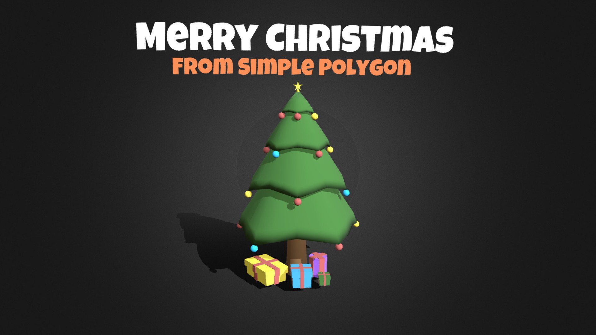 Merry Christmas Happy Holidays whatever you celebrate, I hope you all have a good one!

This model isnt really supposed to be used but if you have experience with blender go for it! :)

Like the syle i do or need something simple?
post them in the comments and ill see what i can do - MerryChristmas From Simple Polygon! - Download Free 3D model by SimplePolygon 3d model