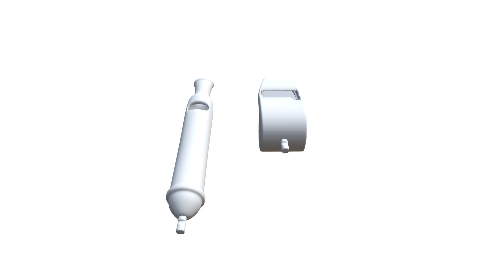 Two whistles British and Amercian for Police soon on Sale.http://uncle808s.blogspot.com - Whistles - Buy Royalty Free 3D model by uncle808us 3d model