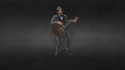Jazz Blues Guitarist Animation