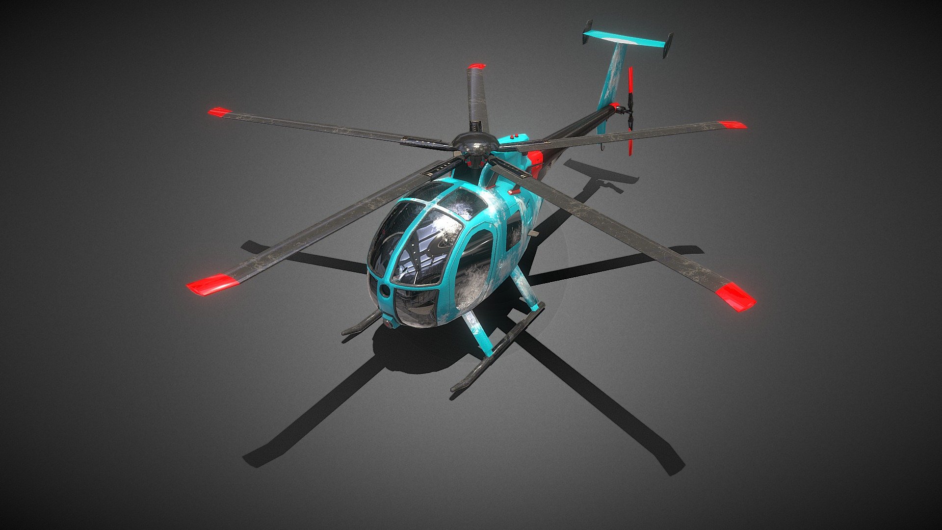 News Copter in Arctic ? No problem :) - News Helicopter (Low-Poly) - Buy Royalty Free 3D model by Yurii_Chumak 3d model