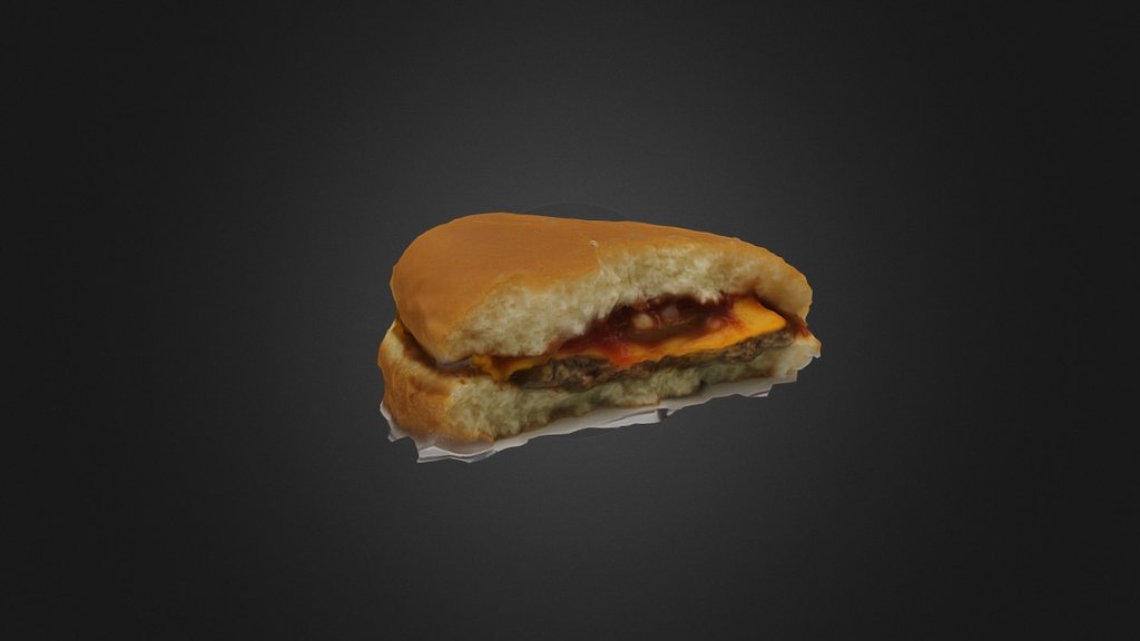 Burger Bitten - 3D model by canersoyer 3d model