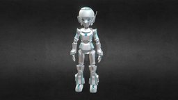Sani Robot character, sci-fi, robot, sani